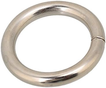 Indian Accent 1 Inch Silver O-Ring for Webbing Strapping Flat Cords Belting Leather Craft (Pack of 25)