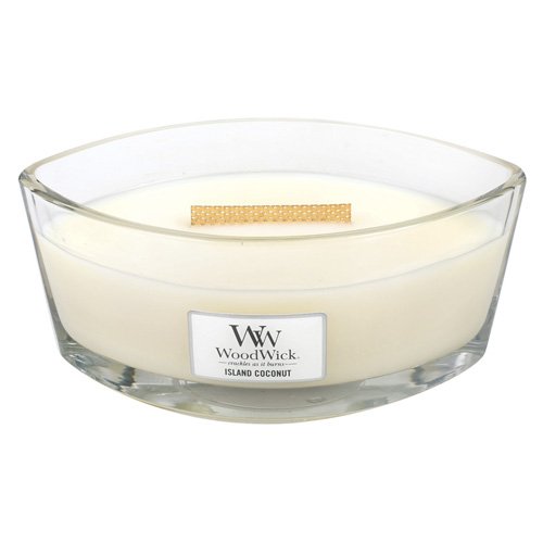 Island Coconut HearthWick Flame Large Scented Candle by WoodWick