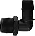 Eldon James L12-12BN Black Nylon Threaded Elbow, 3/4-14 NPT Thread to 3/4