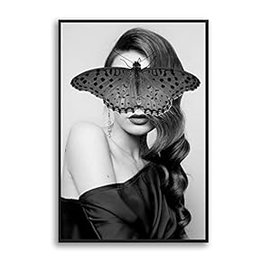 Framed Canvas Home Artwork Decoration Portrait Canvas Wall Art for Living Room, Bedroom - 16x24 inches