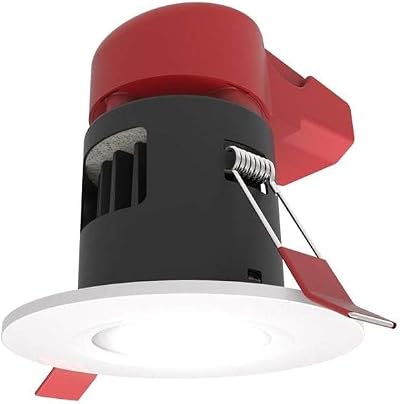 Ansell Prism Integrated LED Downlight Matt White 4000K 670 lm IP65