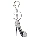 AWINEY High Heels Keychain Rhinestone Crystal Lady's Shoe Decoration Chain Handbag Charm