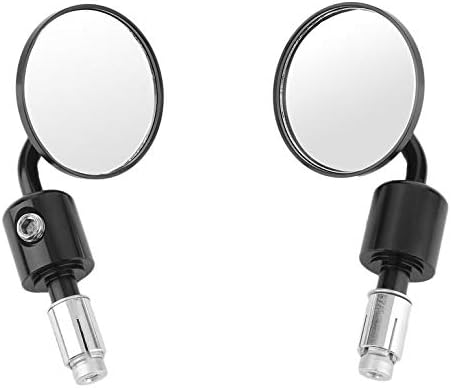 One pair of universal 7/8 inch motorcycle bicycle rear view side mirrors