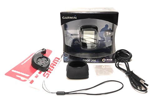 Garmin Edge 200 Cycling GPS Cycling Computer Super Bundle - Includes Edge 200, Out-Front Mount, Protective Silicone Case, 3 Screen Protectors, Tether/Lanyard