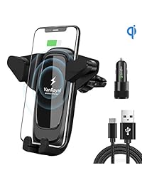 Soporte para cargador de coche VanRayal de 10 W, carga rápida Qi