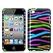 Rainbow Zebra (Front & Back) Graphic Case - for LE iPod Touch 4G