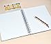 Sketch Drawing Pads For Kids, Spiral Hardbound Art Sketchbook for Boys and Girls, 100 Sheets
