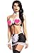 Amoretu Womens Lingerie Cupless French Maid Uniform Role Play Bra Set Black,One size