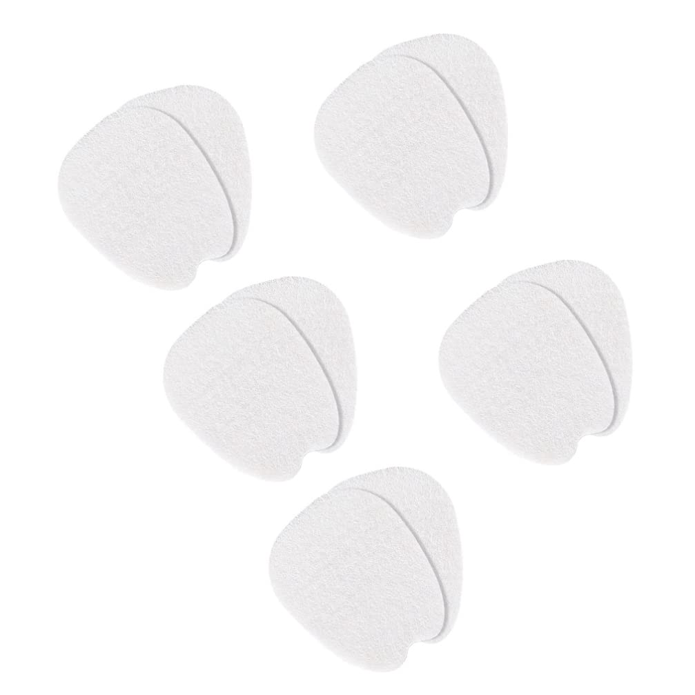 EXCEART Invisible Forefoot Cushion 5 Pairs Shoes Tongue Stick Cushions Thin Felt Forefoot Pads Foot Pain (White)