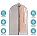 Clear Garment Bags - Perfect Garment Cover for Storage of Dresses & Suits, Linen-line Quality & Feel
