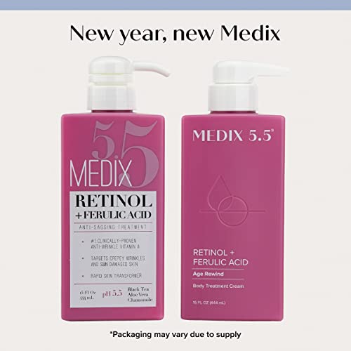 Medix 5.5 Retinol Body Lotion Firming Moisturizer & Crepey Skin Care