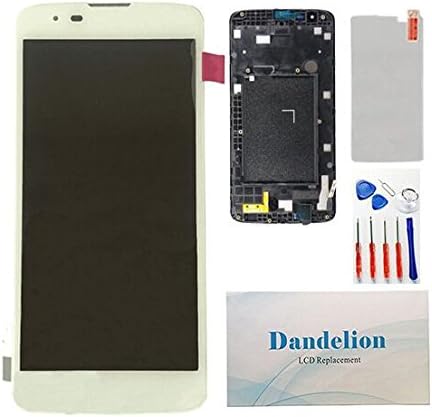 DANDELION For LG Tribute 5 K7 LS665 LS675 MS330 Full LCD Display Touch Screen Digitizer Assembly+ Frame Replacement Part Tools (white)
