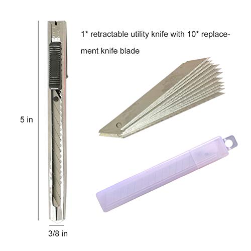 Window Film Complete Kit, Felt Squeegee and Vinyl Cutter Tool Set for Window Tint, Vehicle Vinyl Wrapping and Wallpapers, 6 Pieces