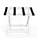 WELLAND Wood Foldable Luggage Rack Holder Luggage Stand for Suitcase for Home Bedroom Guestroom, White