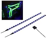 LEDdess PC LED Flexible Light Strip Computer Lighting UV Purple with Magnetic for PC Case Computer Lighting Kit (30cm, 18leds,S Series, The 2nd Gen)