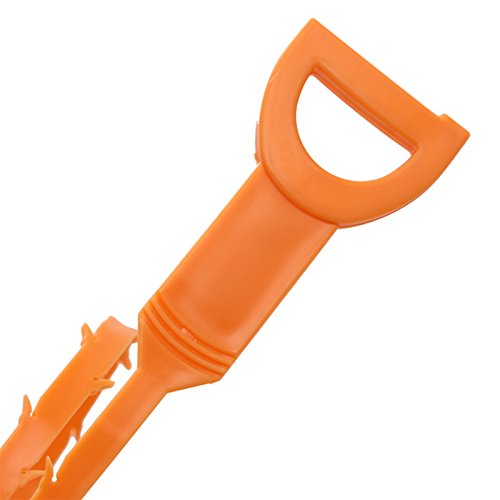 CandyHome 20 Inches Drain Snake Hair Drain Clog Remover Quick and Painless Slow Drain Relief for Drain Cleaning (8 Pack Orange)