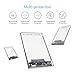 ORICO 2.5 USB 3 External Hard Drive Enclosure, USB3.0 to SATA Portable Clear Hard Disk Case for 2.5 inch 7mm 9.5mm SATA HDD SSD, Support UASP SATA III, Max 4TB, Tool-Free Design - Clear
