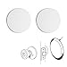 10X Round Self Adhesive Paintable Door Knob Wall Protector Shield White Stop New