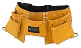 Active Kyds Real Leather Kids Tool Belt/Child's Tool Pouch for Costumes Dress Up Role Play (Brown)
