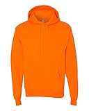 Hanes ComfortBlend▒ EcoSmart▒ Men`s Pullover Hoodie Sweatshirt Safety Orange 2XL