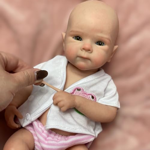 Gileutay 13in Silicone Doll Full Body Soft Girl Reborn Baby Dolls That Looks Like Real Newborn Baby Dolls
