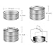 Stackable Steamer Insert Pans for Instant Pot Accessories - Upgraded Silicon handle and Interchangeable Lids - Pressure cooker baking, Lasagna, food steamer - Fits 5/6/8 quart IP