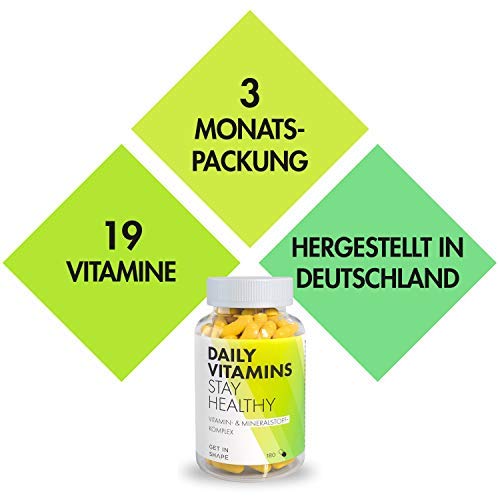 Daily Vitamins - Hochdosierte Vegane Multivitamin Kapseln mit allen