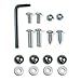 Auto License Plate and License Frame Chrome Lock Screw Hardware Kit