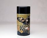 Ryu Mei Kouetsu Japanese Metal Tea Tin [ Black ]