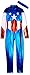 Forplay Women's Star Spangled Hero Catsuit with Stripe Waist and Headband, Royal Blue, Large/X-Large