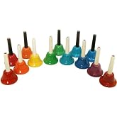 Rhythm Band KidsPlay 25-Note Handbell Set - Low G-High G, Assorted Colors