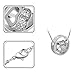 TOPSTARONLINE Swarovski Elements Crystal Diamond Accent Heart Shape Round Circle Pendant Necklace