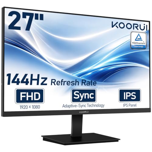 KOORUI 27 inch 144Hz FHD Computer Monitor