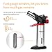 Butane Torch YISSVIC Kitchen Torch Refillable Professional Cooking Torch with Safety Lock and Fuel Gauge for Cooking, Baking, BBQ (Fuel Not Included, Come With 1 Oil Brush)
