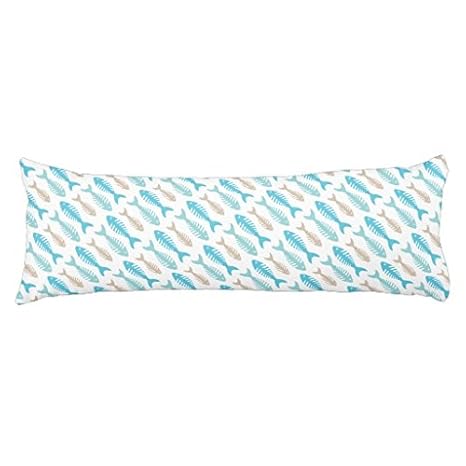 Amazon Com Standard Body Pillowcase Decorative Fish Bone Body