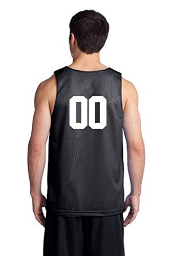 OnTheField Custom Basketball Jersey - Numbers Only (Large, Black) (Best Custom Basketball Jerseys)