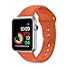 Sport Band For Apple Watch ,Soft Silicone Strap Replacement Wristbands For Apple Watch Sport Series 3 Series 2 Series 1 NIKE+ Sports and Edition (Orange 42mm M/L)