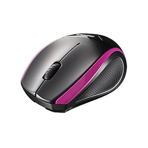 BUFFALO 無線(2.4GHz)BlueLEDマウス 静音/3ボタン ピンク BSMBW28SPK