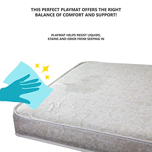 Dream On Me 3" Fiber Playmat, Excellent Comfort & Support, Waterproof