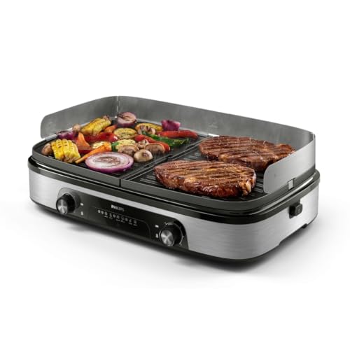 Philips Tischgrill 5000, Schwarz, 5 Temperaturstufen