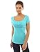 PattyBoutik Women's Scoop Neck Empire Waist Raglan Top