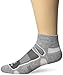 Balega Ultralight Lightweight Performance Quarter Athletic Running Socks for Men and Women (1 Pair) Grey/White, Medium