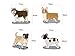 Lovely Dog Shaped Self-Stick Notes, Scratch Pads, 4 Pads/Pack, 30 Sheets/Pad (Lovely Dog)