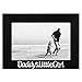 Americanflat Daddy's Little Girl Picture Frame, Glass Front - Color: Black - Fits Photos 4x6 - Easel Back for Tabletop Display