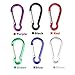 AGPtek Spring-loaded Gate Bottle Gourd Shaped Aluminum Locking Carabiner for Home, RV, Camping, Fishing, Hiking, Traveling and Keychain, 2-Inch, Assorted Colors (Set of 36)