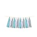 Umiss 23pcs Party Tissue Pom Poms Tissue Flowers Baby Blue White Grey Baby Boy Shower/Party Paper Decorations First Birthday Boy Tissue Flowers Tassel Garland Circle Paper Baby Shower Decorations