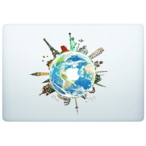 Laptop Notebook Computer Sticker Decal - Globe World map - Skins Stickers