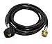 DOZYANT 12 Feet Propane Tank Converter Adapter Hose Assembly Replacement for QCC1 / Type1 LP Gas Tank with Safety Certified Connects 1 LB Bulk Propane Appliances to 20 LB Propane Cylinder Tank