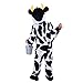 Spooktacular Creations Unisex Toddler Cow Costume Jumpsuit Outfit with Milking Bucket for KIds Child Boys and Girls Halloween Costume Cosplay, Trick or Treat Farm Party Dress Up (3T(3-4yrs))