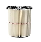 CRAFTSMAN CMXZVBE38754 Red Stripe General Purpose Wet Dry Vac Replacement Filter for 5 to 20 Gallon Shop Vacuums